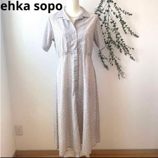 エヘカソポ(ehka sopo)のehka sopo ロングワンピース　小花柄　Free(ロングワンピース/マキシワンピース)