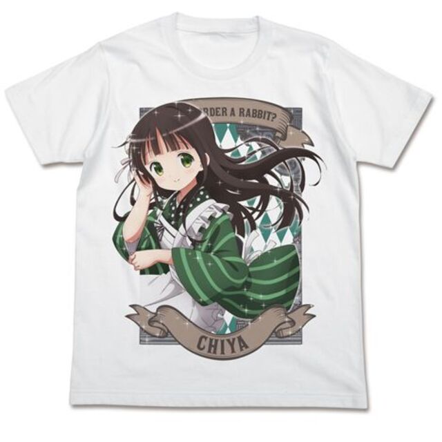 ご注文はうさぎですか? 千夜 フルカラーTシャツ WHT XLサイズ