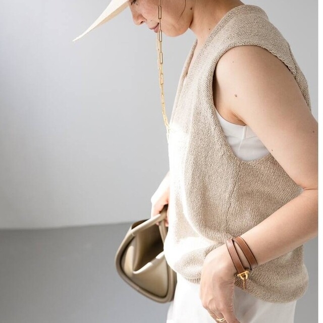 Deuxieme Classe Lily Linen Vネック ベスト新品リネン jenesequastore.com