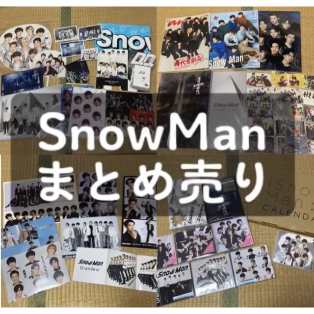 エンタメ/ホビーSnowMan グッズ まとめ売り 岩本照 深澤辰哉 渡辺翔太 阿部亮平 目黒蓮