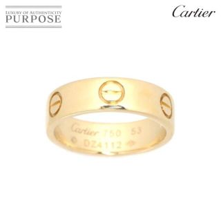 カルティエ(Cartier)のカルティエ Cartier ラブ #53 リング K18 YG イエローゴールド 750 指輪 VLP 90183599(リング(指輪))