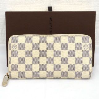 ルイヴィトン(LOUIS VUITTON)の美品 LOUIS VUITTON ルイヴィトン ダミエ 財布 長財布 キャンバス(長財布)