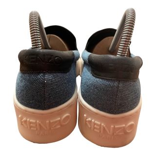 【美品】KENZO ロゴ厚底スニーカー デニム生地ローファー 激レア 23相当