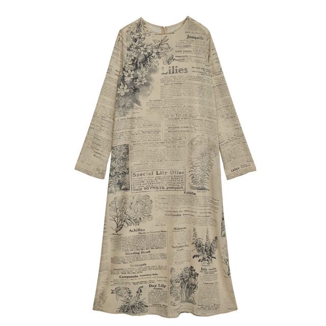 Ameri VINTAGE PICTURE BOOK TATTOO DRESS