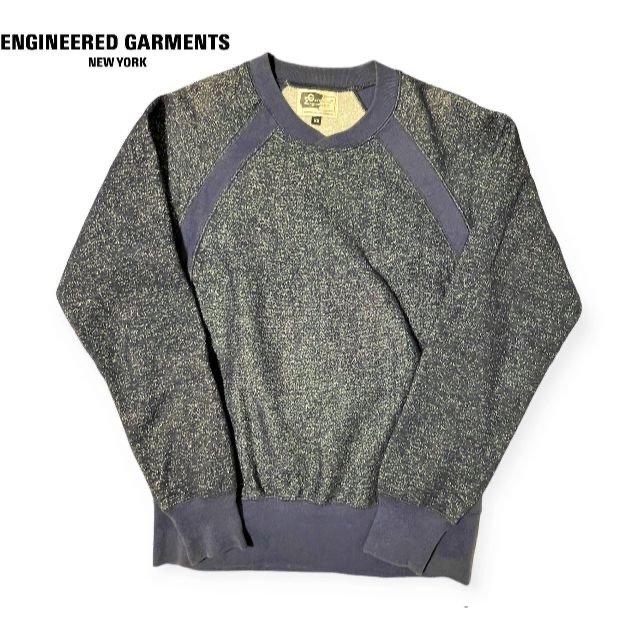 Engineered Garments(エンジニアードガーメンツ)のXS ENGINEERED GARMENTS ネイビー スウェットトレーナー メンズのトップス(スウェット)の商品写真