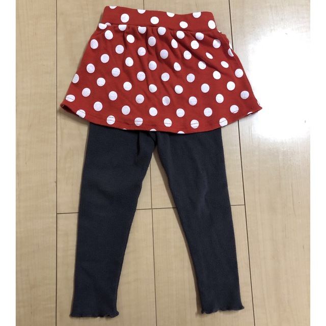 Disney(ディズニー)のミニーちゃん風　レギンス　スカート　90 キッズ/ベビー/マタニティのキッズ服女の子用(90cm~)(スカート)の商品写真