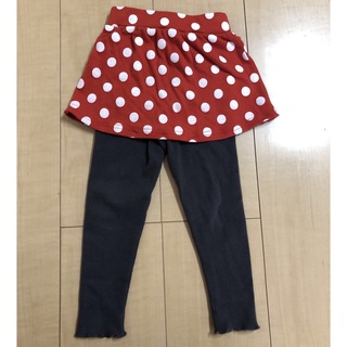 ディズニー(Disney)のミニーちゃん風　レギンス　スカート　90(スカート)