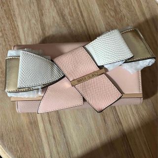 中古)River Island リバーアイランド　3Dリボン長財布