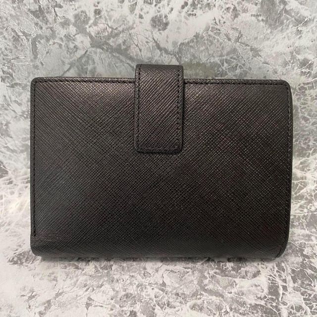 サンローラン YSL  折り財布 ブラック レザー