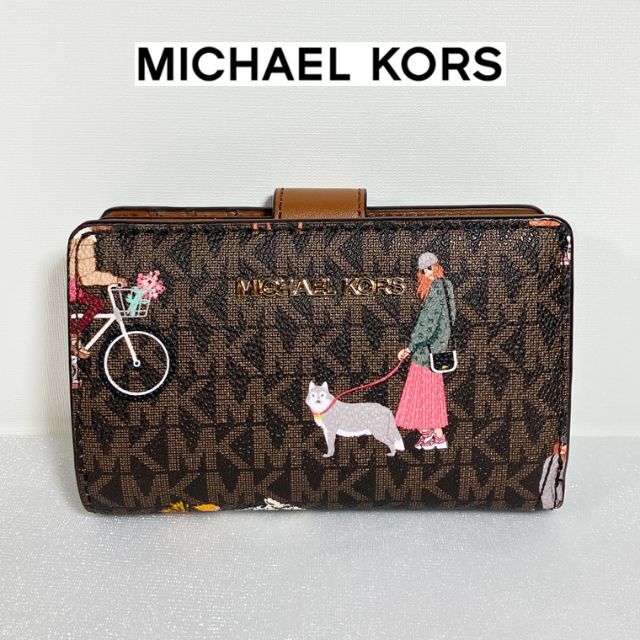 美品 MICHAEL KORS マイケルコース ジェットセットガールズ 折り財布