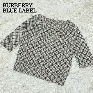 バーバリーブルーレーベル(BURBERRY BLUE LABEL)のBURBERRY BLUE LABEL　バーバリー　ボートネック七分袖カットソー(カットソー(長袖/七分))