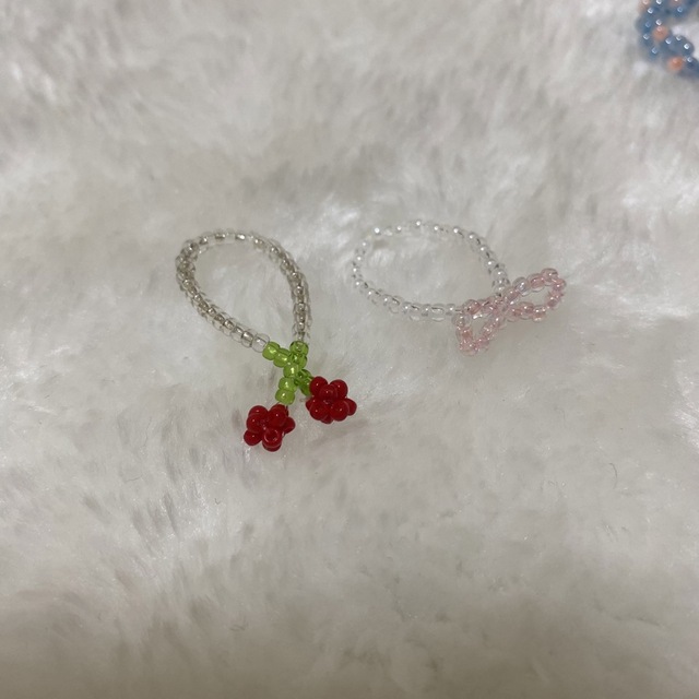 ビーズリング ハンドメイド ハンドメイドのアクセサリー(リング)の商品写真