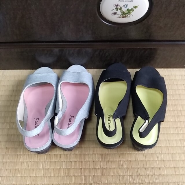 婦人用ミュール(2足組) レディースの靴/シューズ(ミュール)の商品写真