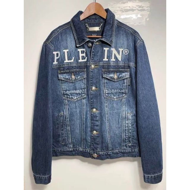 【PHILIPP PLEIN】フィリッププレイン　キルティングデニムジャケット 1