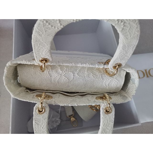 DIOR レディディオール ミディアム マクラメレース