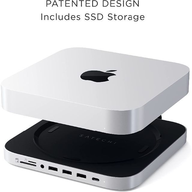 AppleSatechi USB-C スタンドハブ M.2 SATA SSDスロット