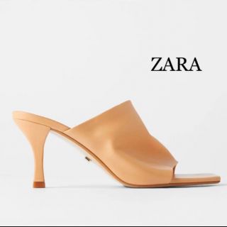 ザラ(ZARA)のZARA レザーサンダル　新品　36(サンダル)