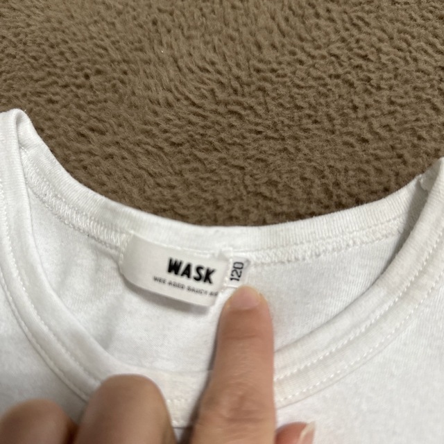 WASK(ワスク)のワスク ロンティ 120cm ホワイト キッズ/ベビー/マタニティのキッズ服男の子用(90cm~)(Tシャツ/カットソー)の商品写真