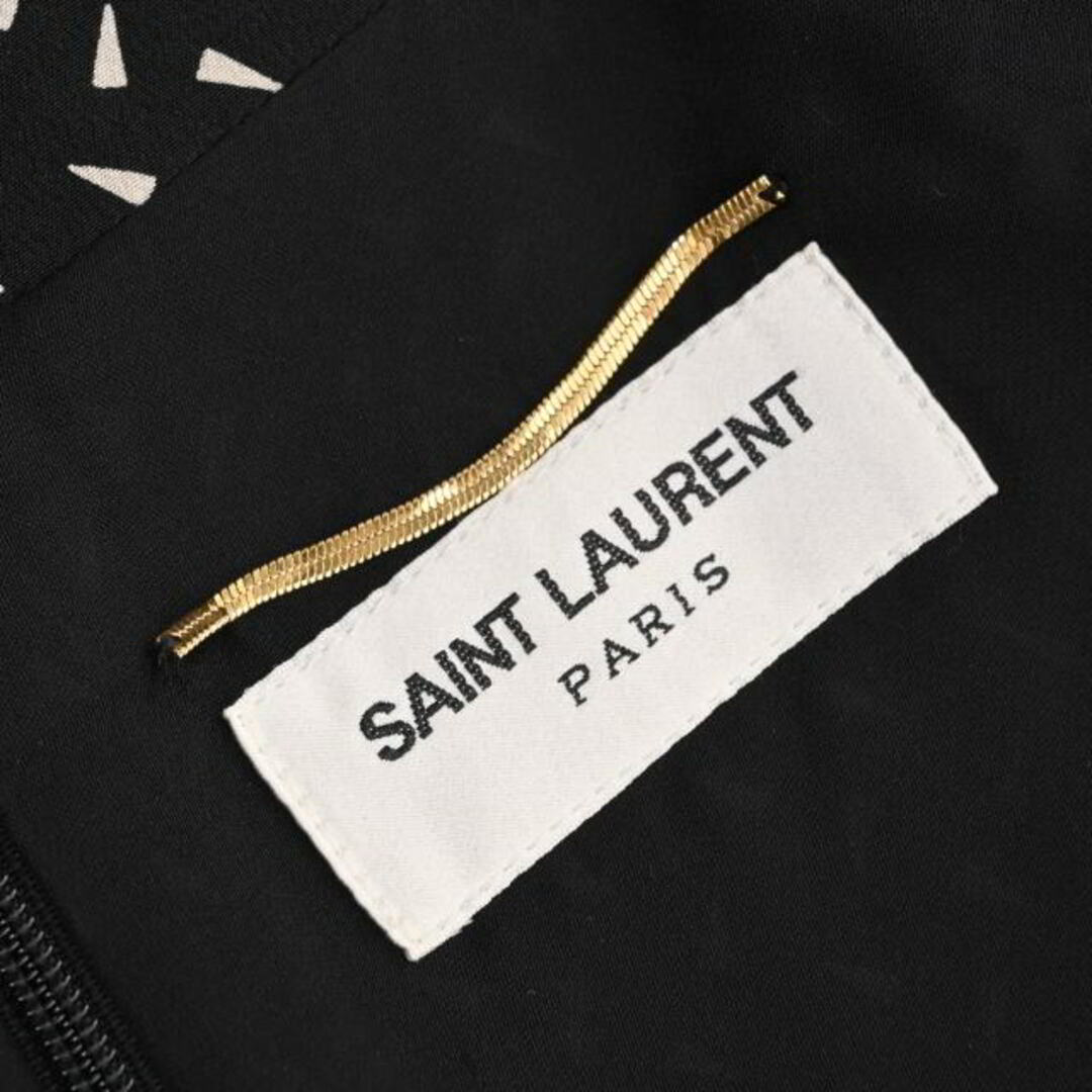 Saint Laurent - Saint Laurent Paris プリント シルク ドレス