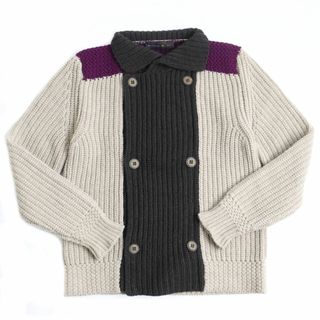 ETRO - 美品○ETRO エトロ ウール100% 襟付きニットブルゾン/プル