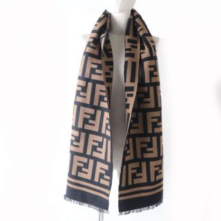 良品 FENDI ズッカ柄 マフラー ストール-