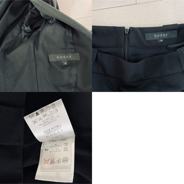 グッチ☆ スカートスーツセット ブラック 〜正規店で購入〜