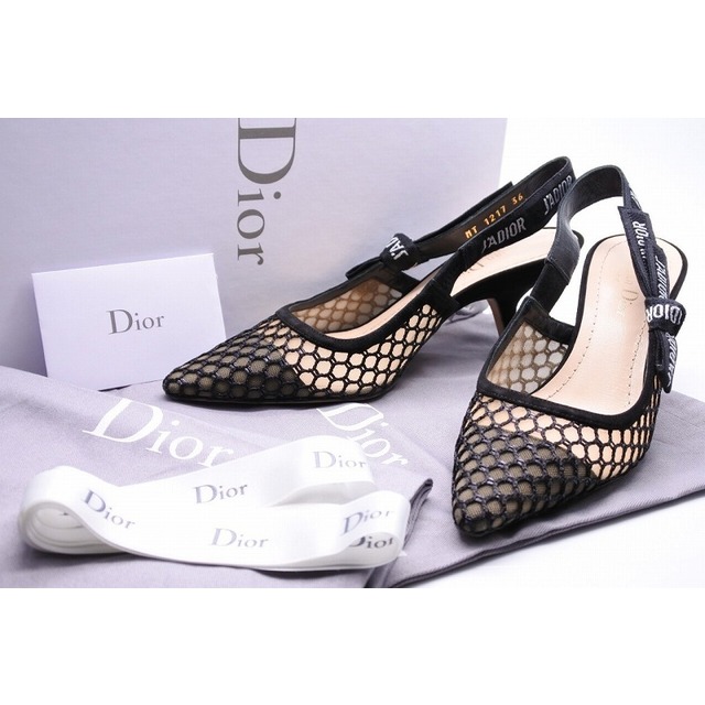 Dior(ディオール)の[USED/中古]Dior ディオール パンプス JA'DIOR メッシュパンプス スエード MT121736 ブラック 36 中古 ai-tdc-002978 レディースの靴/シューズ(ハイヒール/パンプス)の商品写真