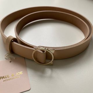 ポール&ジョーシスター(PAUL & JOE SISTER)のポール&ジョーアクセソワ ベルト ネコ型バックル ベージュ 細ベルト(ベルト)