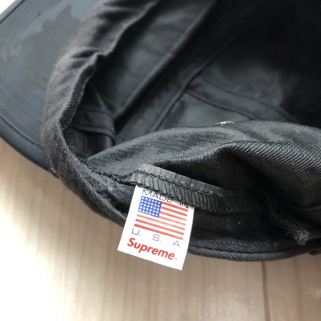 16SS Supreme Nylon Camo Camp Cap NAVY