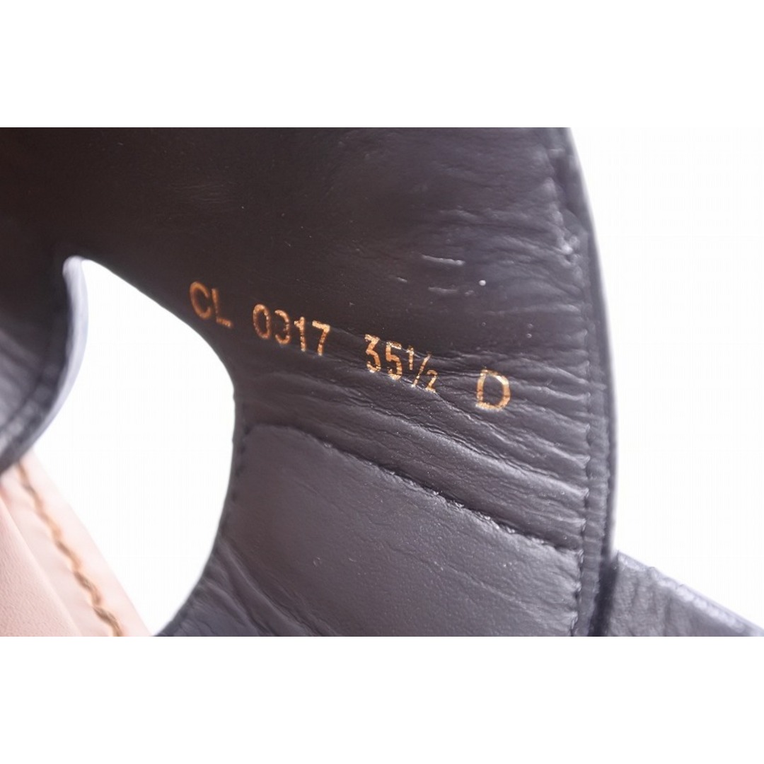 Christian Dior(クリスチャンディオール)の[USED/中古]Christian Dior クリスチャンディオール サンダル ja'dior wildior マット カーフスキン 革 黒 ブラック ゴールド金具 スタッズ レザーサンダル（35.5）（35 1/2） ブラック レザー 35 ゴールド金具 中古 ai-tdc-000201-4e レディースの靴/シューズ(サンダル)の商品写真