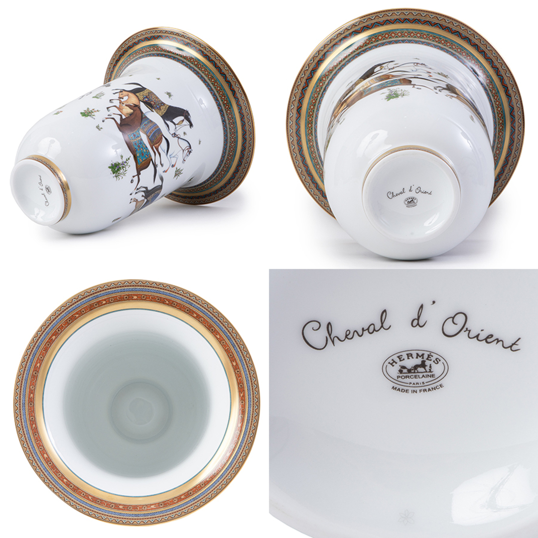 HERMES エルメス Cheval d'Orient vase, very large model シュヴァルドリアン ベリーラージベース 009858P 花瓶【中古】 HERMES エルメス Cheval d'Orient vase, very large model シュヴァルドリアン ベリーラージベース 009858P 花瓶【中古】