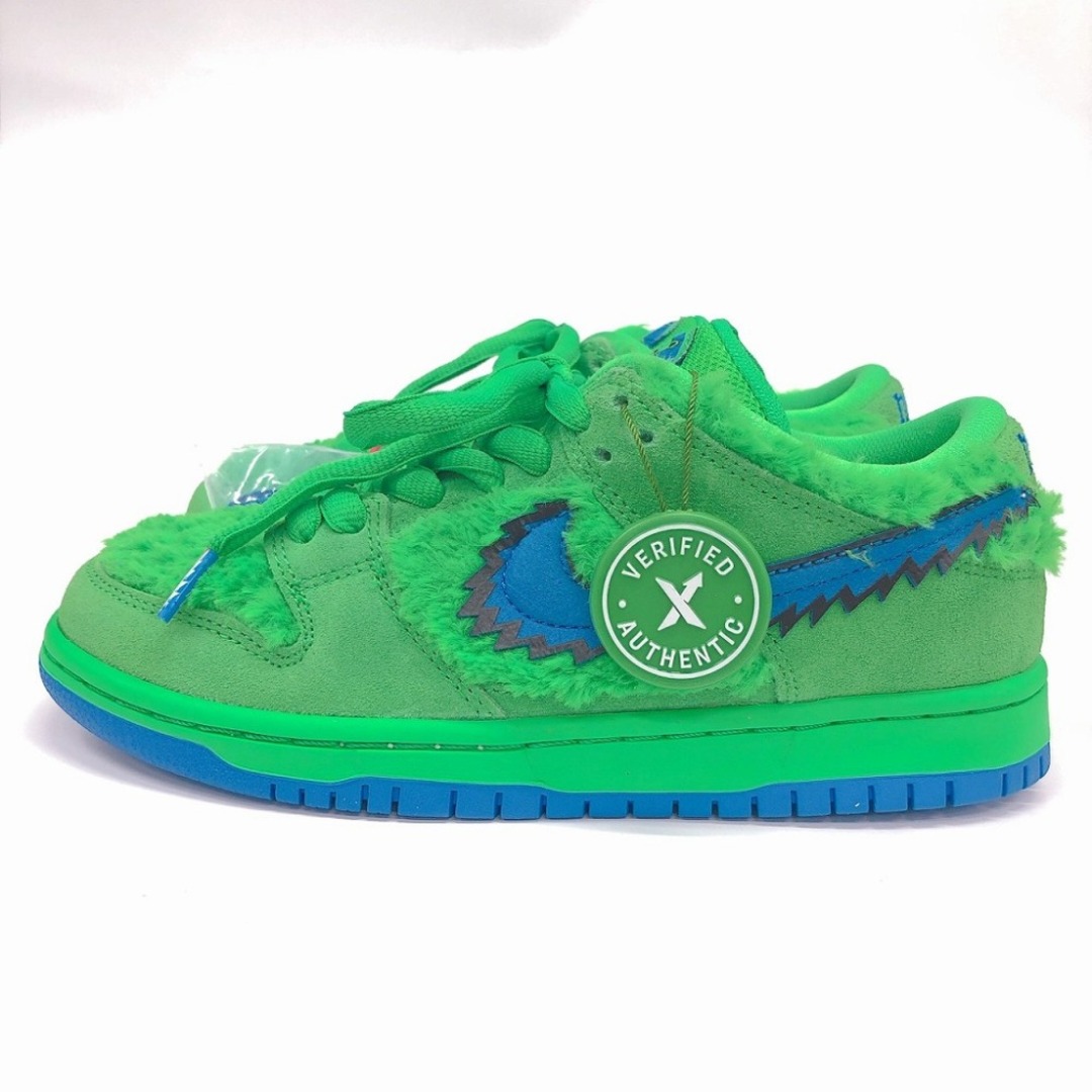 NIKE(ナイキ)の[USED/中古]NIKE ナイキ スニーカー 未使用 23.5 スケートボーディング エスビー ダンク ロー プロ GRATEFUL DEAD × NIKE SB DUNK LOW ""GREEN BEAR"" グリーンベア グリーン ブルー 23.5 中古 ai-tdc-24027 レディースの靴/シューズ(スニーカー)の商品写真