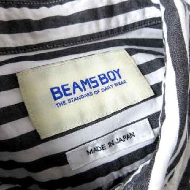 BEAMS BOY(ビームスボーイ)のビームスボーイ 近年モデル ボタンダウン シャツワンピース ロング ストライプ  レディースのワンピース(ロングワンピース/マキシワンピース)の商品写真