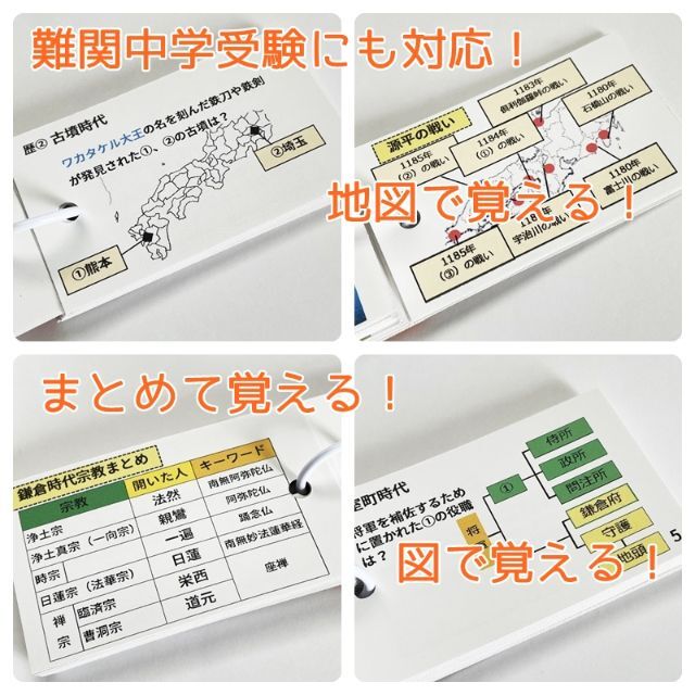 【086】かんぺき中学受験社会　歴史マスター①～⑪ エンタメ/ホビーの本(語学/参考書)の商品写真