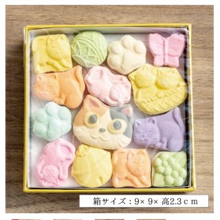 ばいこう堂 ねこづくし 猫好 落雁 和三盆 干菓子 和三盆糖 プチギフト 贈物用(菓子/デザート)