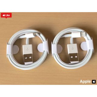 アップル(Apple)の(２点) Lightning Cable =Apple純正=(バッテリー/充電器)