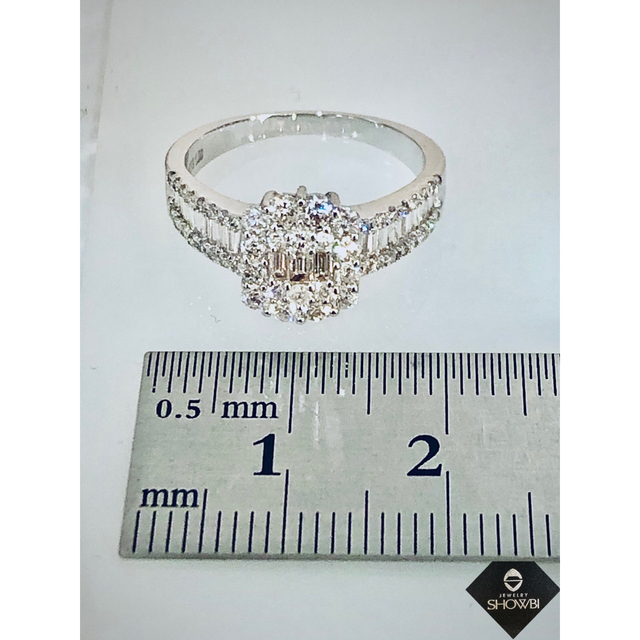 【新品】ダイヤモンドリング(K18WG） 3