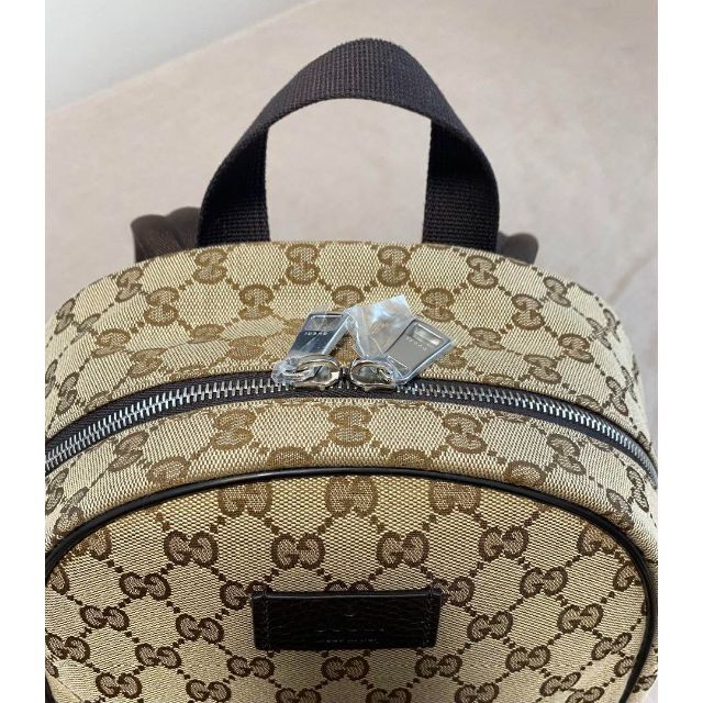 新品 グッチ GUCCI リュックサック ジージーキャンバス ベージュ
