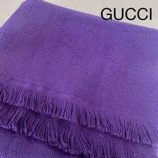 グッチ(Gucci)のGUCCI GG グッチ　マフラー　大判　ショール　ストール　ウール　正規品(マフラー/ショール)