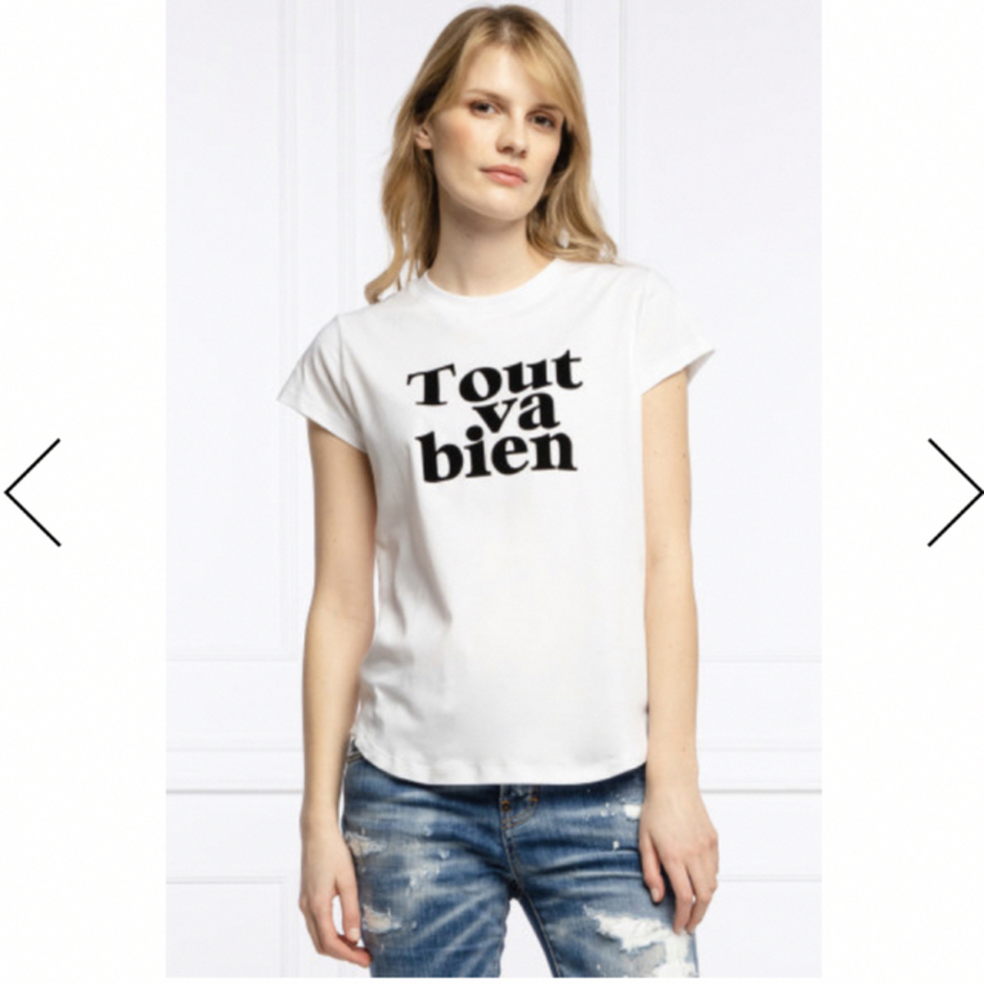 Zadig&Voltaire(ザディグエヴォルテール)のZADIG&VOLTAIRE 完売！ロゴプリントTシャツ　半袖カットソー レディースのトップス(Tシャツ(半袖/袖なし))の商品写真