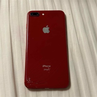 アイフォーン(iPhone)のiPhone8plus レッド　赤(スマートフォン本体)