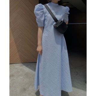 アメリヴィンテージ(Ameri VINTAGE)のGINGHAM CHECK ALINE DRESS(ロングワンピース/マキシワンピース)