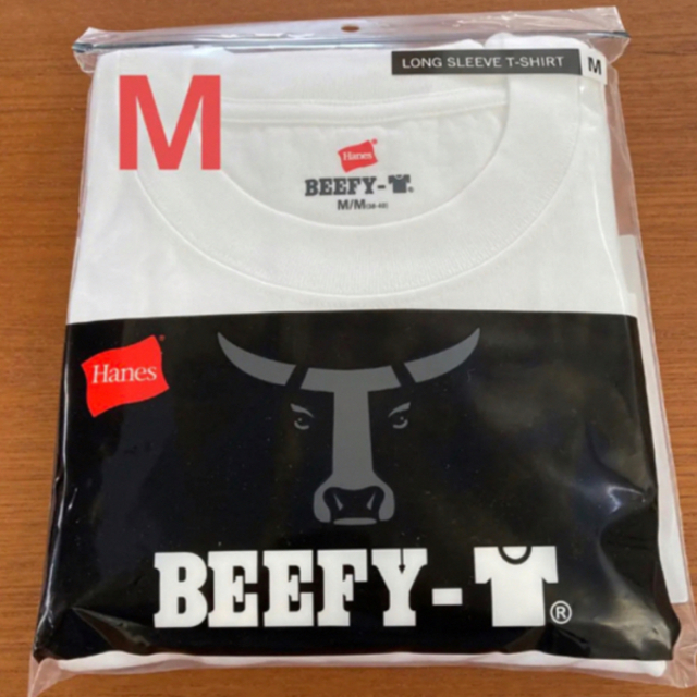 Hanes(ヘインズ)のM ビーフィー ロングスリーブ Tシャツ  BEEFY-T H5186 メンズのトップス(Tシャツ/カットソー(七分/長袖))の商品写真