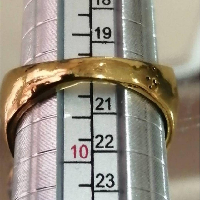 【SALE】リング メンズ アクセサリー ゴールド  十字架 金色 指輪 20号 レディースのアクセサリー(リング(指輪))の商品写真