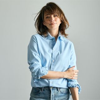 マディソンブルー(MADISONBLUE)のMADISONBLUE 【HPS別注】ROUND COLLAR FRILL(シャツ/ブラウス(長袖/七分))