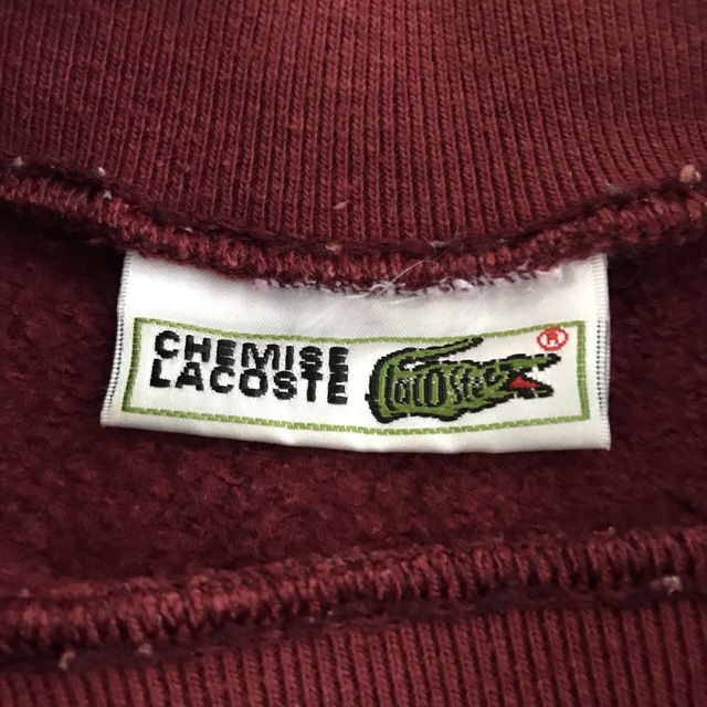 LACOSTE ラコステ　フレンチ　糸巻　糸まき　糸巻き　スウェット　セーター