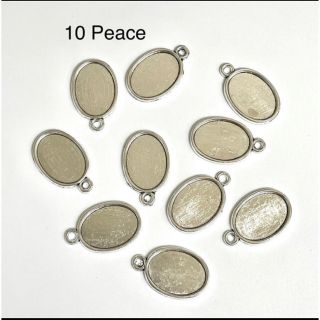 シルバーカラー/アンティークミール皿10Peace(各種パーツ)