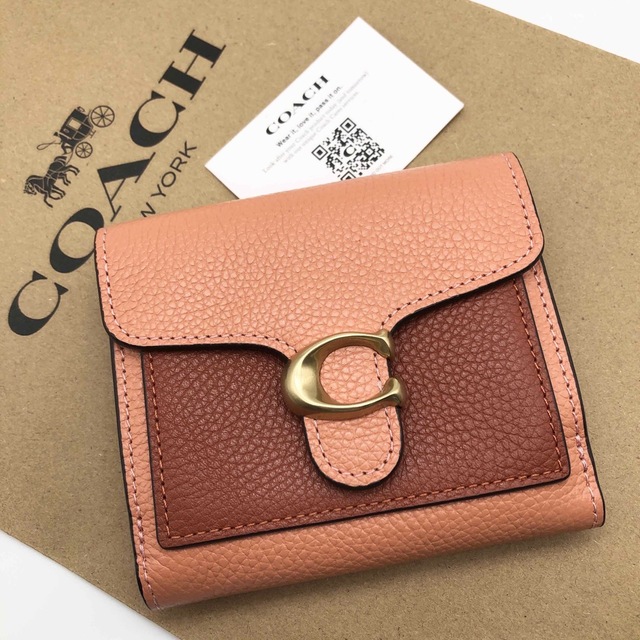 新品未使用品　COACH タビー スモール ウォレット 二つ折り財布 ブラック