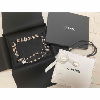 シャネル(CHANEL)のシャネル　コスチュームジュエリー　ネックレス　パール　シルバー(ネックレス)