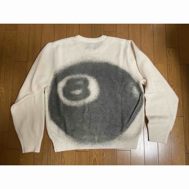 STUSSY(ステューシー)のStussy 8 Ball Spray Sweater "Ivory" メンズのトップス(ニット/セーター)の商品写真